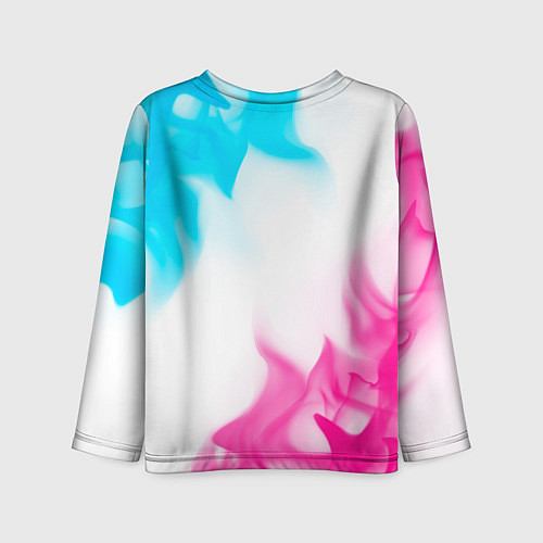 Детский лонгслив Warframe neon gradient style / 3D-принт – фото 2