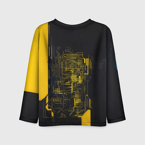 Детский лонгслив Девушка сигнальной одежде / 3D-принт – фото 2