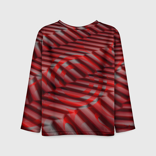 Детский лонгслив Горящие плитки / 3D-принт – фото 2