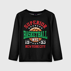 Детский лонгслив Superior basketball