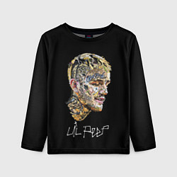 Лонгслив детский Lil Peep mosaic rap, цвет: 3D-принт