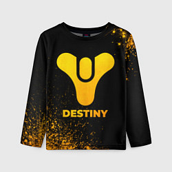 Лонгслив детский Destiny - gold gradient, цвет: 3D-принт