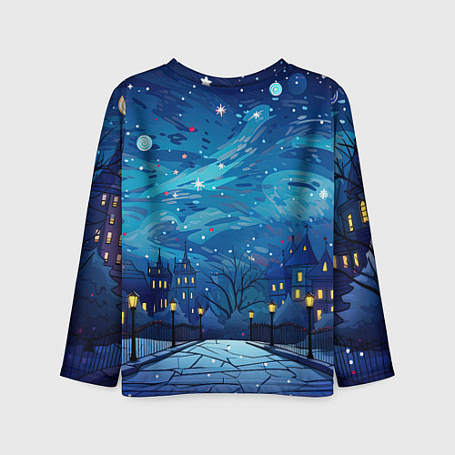 Детский лонгслив Счастливого нового года / 3D-принт – фото 2