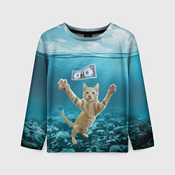 Детский лонгслив Nirvana Cat