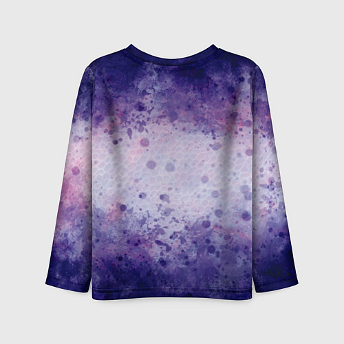 Детский лонгслив Абстракция - purple scales / 3D-принт – фото 2