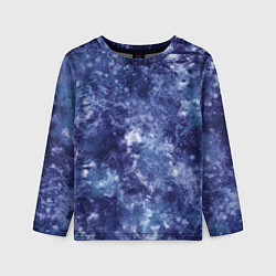 Лонгслив детский Абстракция - sea blue, цвет: 3D-принт