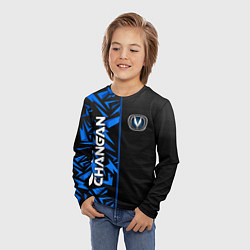 Лонгслив детский Changan - blue uniform, цвет: 3D-принт — фото 2