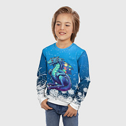Лонгслив детский Дракон магический 2024, цвет: 3D-принт — фото 2