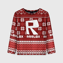 Детский лонгслив Roblox christmas sweater