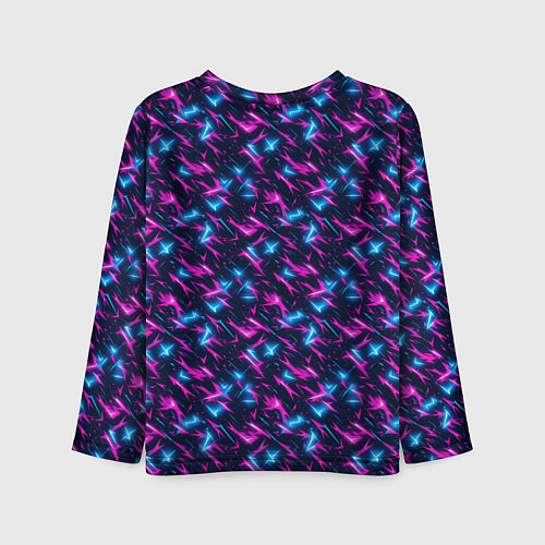 Детский лонгслив Неоновый бум / 3D-принт – фото 2