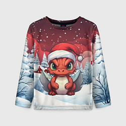 Детский лонгслив Символ нового 2024 года маленький дракошка