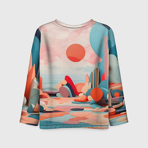 Детский лонгслив Геометрия природы / 3D-принт – фото 2