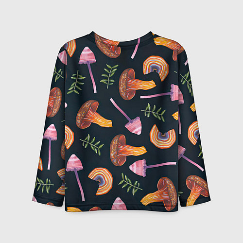 Детский лонгслив Goblincore - болотные грибы / 3D-принт – фото 2