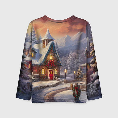 Детский лонгслив Дракоша 2024 новогодний символ года / 3D-принт – фото 2