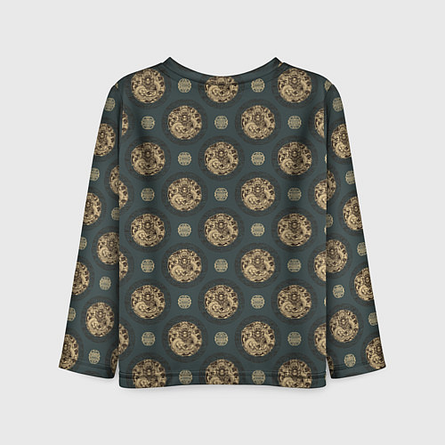 Детский лонгслив Дракон - паттерн / 3D-принт – фото 2