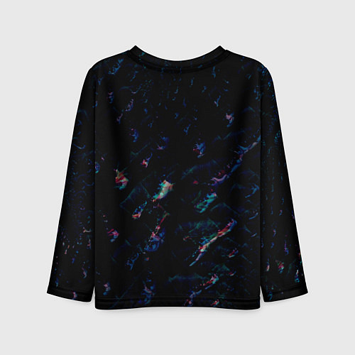 Детский лонгслив Лазурные сапфиры / 3D-принт – фото 2