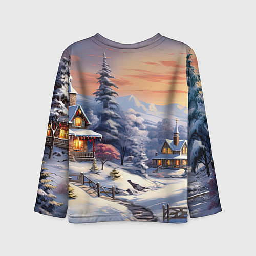 Детский лонгслив Красный дракончик 2024 / 3D-принт – фото 2