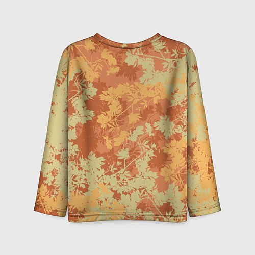 Детский лонгслив Зеленый древесный дракон с листьями / 3D-принт – фото 2