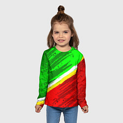 Лонгслив детский Расцветка Зеленоградского флага, цвет: 3D-принт — фото 2