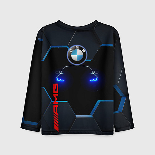 Детский лонгслив Тень BMW / 3D-принт – фото 2