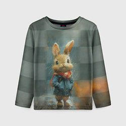 Лонгслив детский Игрушечный зайка, цвет: 3D-принт