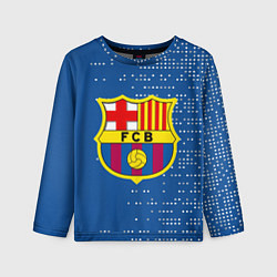 Детский лонгслив Футбольный клуб Барселона - логотип крупный