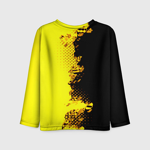 Детский лонгслив Borussia fc sport краски / 3D-принт – фото 2
