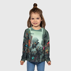 Лонгслив детский Кибернетический страж, цвет: 3D-принт — фото 2