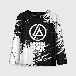 Детский лонгслив Linkin park logo краски текстура