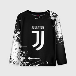 Детский лонгслив Juventus краски белые