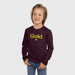 Лонгслив детский Gold girl, цвет: 3D-принт — фото 2