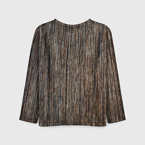 Детский лонгслив Текстура ствола дерева / 3D-принт – фото 2