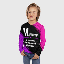 Лонгслив детский Маргарита: с очень большой буквы, цвет: 3D-принт — фото 2