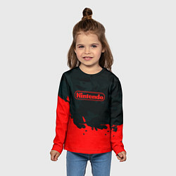 Лонгслив детский Nintendo краски гейм компани, цвет: 3D-принт — фото 2