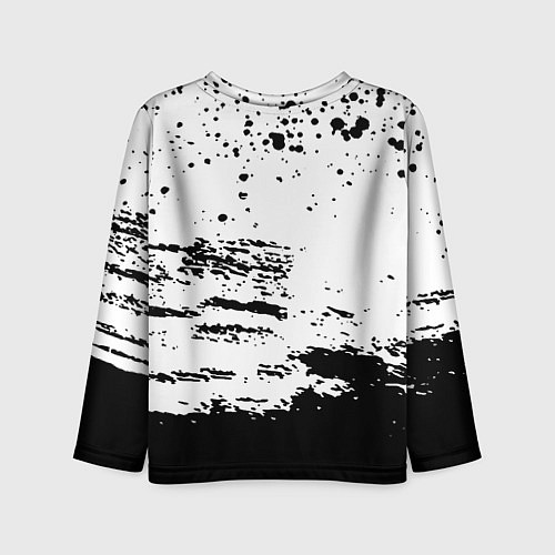 Детский лонгслив Deathloop чёрные краски / 3D-принт – фото 2