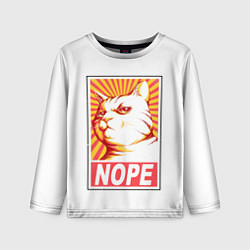 Детский лонгслив Nope - cat