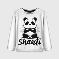 Лонгслив детский Шанти панда, цвет: 3D-принт