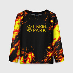 Детский лонгслив Linkin park огненный стиль