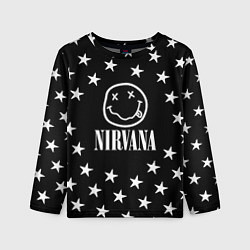 Детский лонгслив Nirvana stars steel