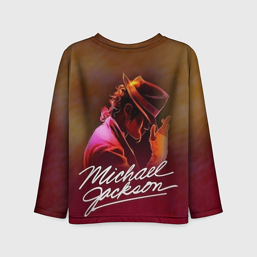 Детский лонгслив Michael Jackson нарисованный кистью / 3D-принт – фото 2