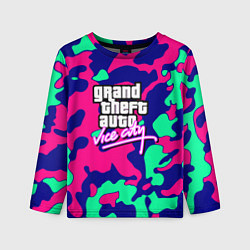 Детский лонгслив GTA vice city камуфляж