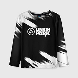 Лонгслив детский Linkin park рок бенд краски, цвет: 3D-принт
