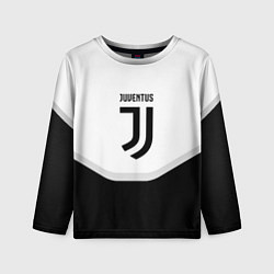 Детский лонгслив Juventus black geometry sport