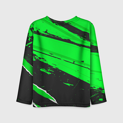 Детский лонгслив Bayer 04 sport green / 3D-принт – фото 2
