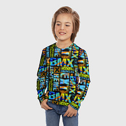 Лонгслив детский Extreme sport BMX, цвет: 3D-принт — фото 2