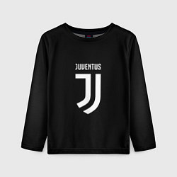 Детский лонгслив Juventus sport fc белое лого