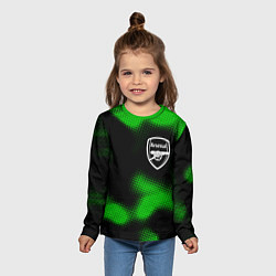 Лонгслив детский Arsenal sport halftone, цвет: 3D-принт — фото 2
