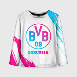 Лонгслив детский Borussia neon gradient style, цвет: 3D-принт