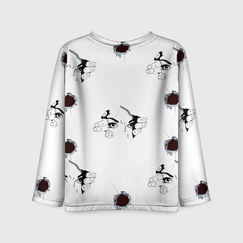 Детский лонгслив Вырываются из футболки / 3D-принт – фото 2