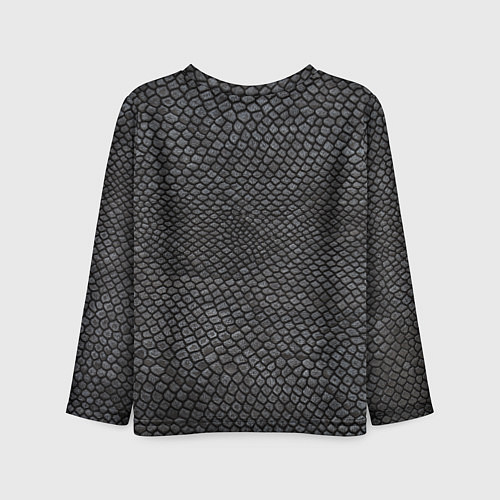 Детский лонгслив Текстура змеиная кожа / 3D-принт – фото 2